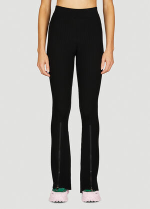 Saint Laurent Knit Zipped Pants Black sla0254036