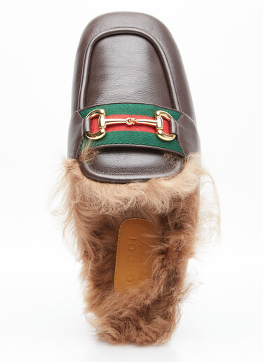 Gucci Horsebit Slippers Brown guc0154027