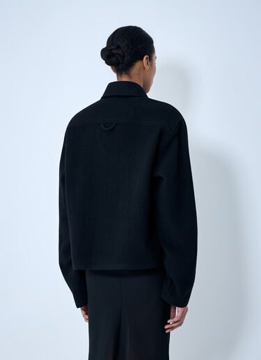 RIER Wool Blend Polo Sweater Black rrr0364001