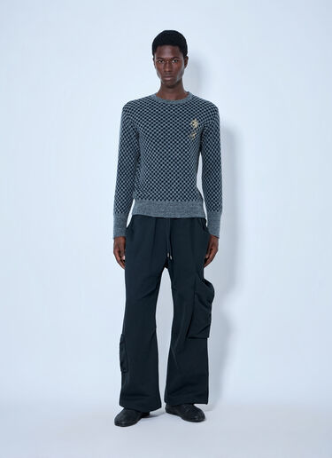 Vivienne Westwood チェックメイト ジャンパー グレー vvw0166009