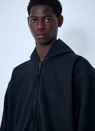 Logo Motif Zip-Up Jacket Balenciaga Logo Motif Zip-Up Jacket Black bal0161012