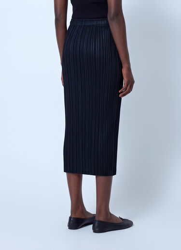 LN-CC® - Pleats Please Issey Miyake: Thicker Bottoms 1 Midi Skirt - Black Pleats Please Issey Miyake Thicker Bottoms 1 Midi Skirt Black plp0266059