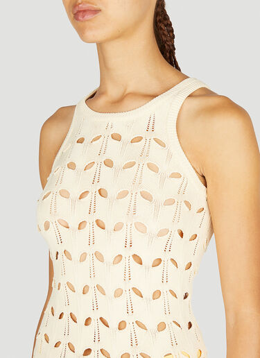 Sportmax Cut Out Knit Top White spx0252003