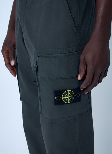 Stone Island Logo Patch Pants Dark Grey sto0162035