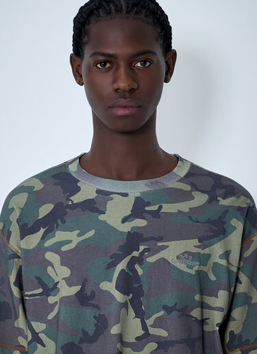 Layered Long Sleeve T-shirt Awake NY Layered Long Sleeve T-shirt Brown awa0162008