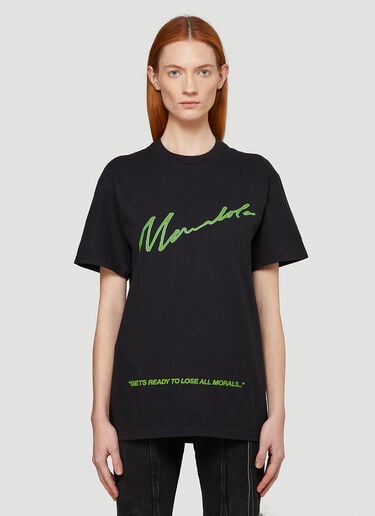 Mowalola No Morals T-Shirt Black mow0342003