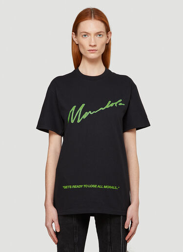 No Morals T-Shirt Mowalola No Morals T-Shirt Black mow0342003