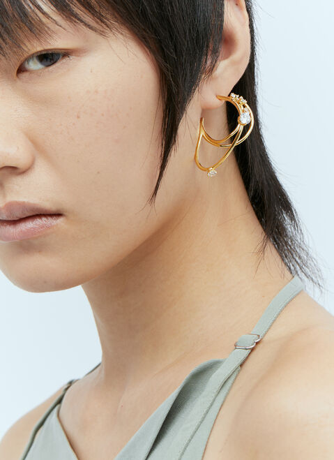 Marc Jacobs Costellation Hoop Earrings Silver mcj0254015