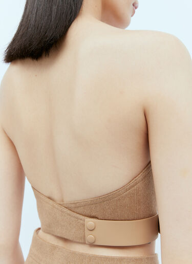 Wool Bustier Top Max Mara Wool Bustier Top Camel max0254065