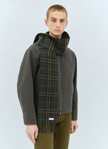 Burberry Narrow Check Cashmere Scarf Grey bur0158016