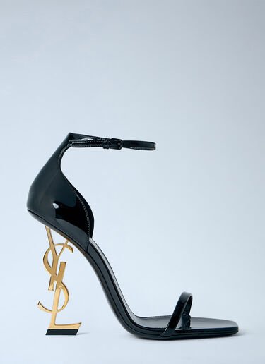LN-CC® - Saint Laurent: Opyum Heeled Sandals - Black Saint Laurent Opyum Heeled Sandals Black sla0254051