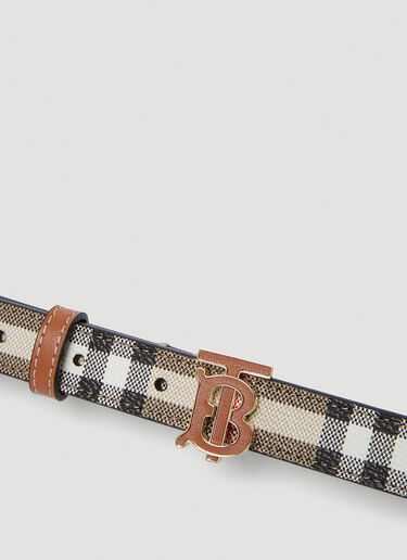 Burberry Check Monogram Belt Beige bur0253073
