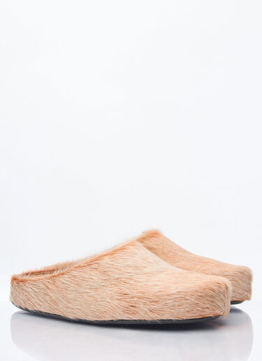 Marni Fussbett Sabot Mules Beige mni0159008