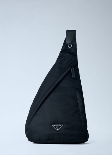 Prada Asymmetric Nylon Sling Bag Black pra0164009