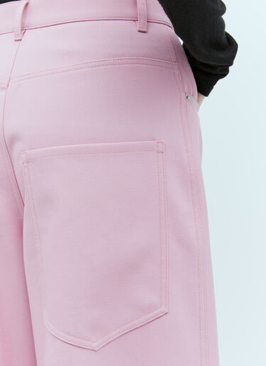 Gucci Wool Drill Pants Pink guc0255043