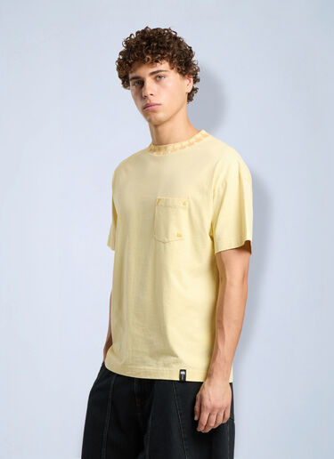 Palm Angels Palm Ribbed Regular T-Shirt Yellow pma0166273