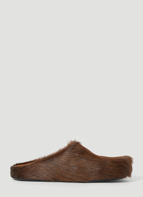 Maison Margiela Fussbett Sabot Hairy Mules Black mla0154011