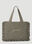 GANNI Crochet Frill Tote Bag Brown gan0253094