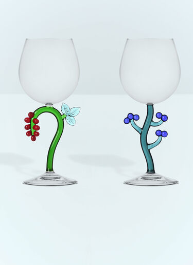 Ichendorf Milano Set Of Six Fruits And Flowers Stemmed Glasses Multicolour wps0691489