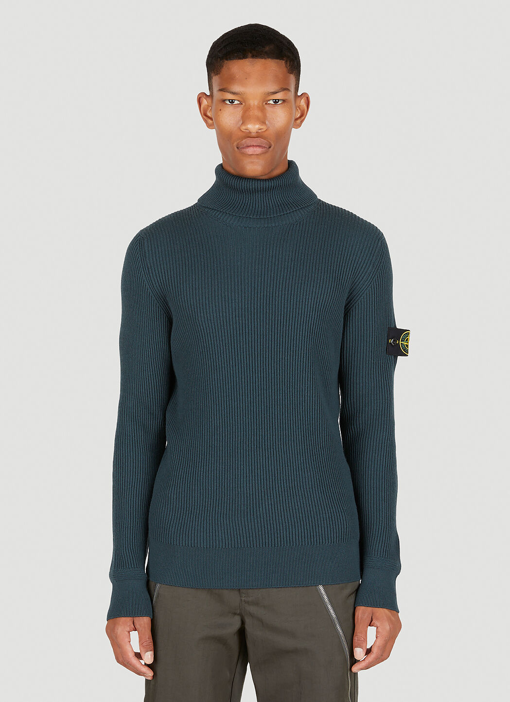 Stone island roll neck sweater discount