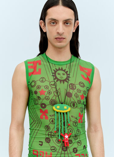 Walter Van Beirendonck Beam Me Up Necklace Green wlt0156034