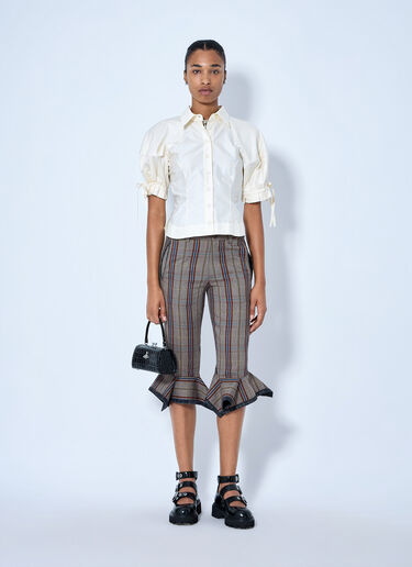LN-CC® - Vivienne Westwood: 면 포플린 셔츠 - 크림 Vivienne Westwood 면 포플린 셔츠 크림 vvw0265009