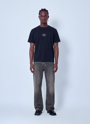 LN-CC® - VETEMENTS: I Am Naked Under My Clothes Regular Fit T-Shirt - Black VETEMENTS I Am Naked Under My Clothes Regular Fit T-Shirt Black vet0166005