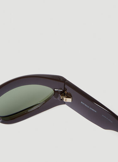 Bottega Veneta Wrap Around Sunglasses Yellow bov0352005