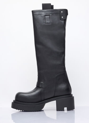 Rick Owens Knee-High Pull-On Begun Boots Black ric0157028