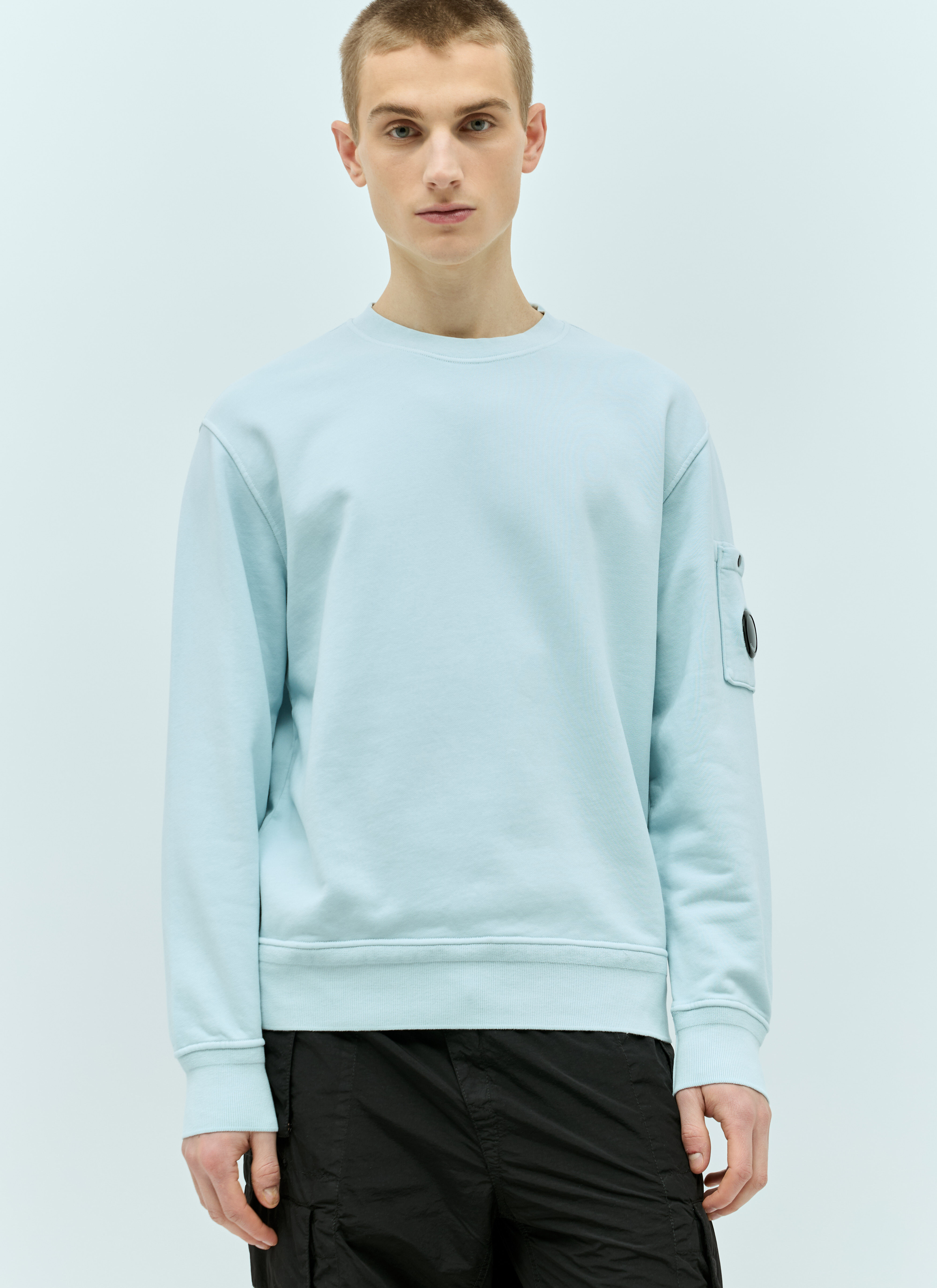 C.P. Company Men s Diagonal Fleece Sweatshirt in Blue LN CC