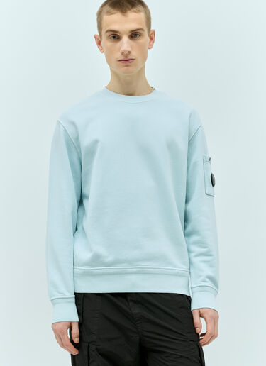 C.P. Company Diagonal Fleece Sweatshirt Blue pco0155019