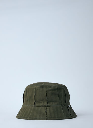 Vans 양면 로고 모티프 버킷 햇  그린 van0160013