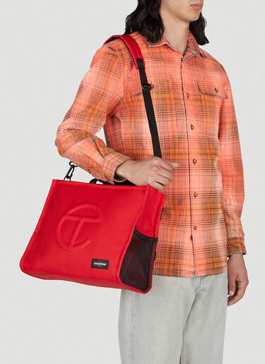 Eastpak x Telfar 쇼퍼 컨버터블 미디엄 토트백 레드 est0353007