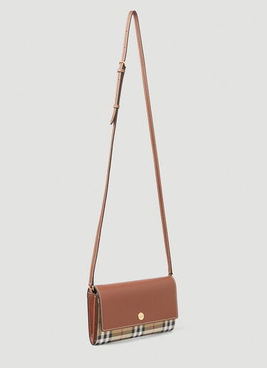 Burberry Hannah Vintage Check Shoulder Bag Beige bur0249105