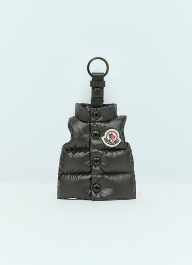 Moncler Gilet-Shaped Keyring Black mon0155048