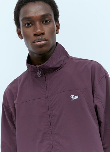 Patta Logo Embroidery Track Jacket Purple pat0154013