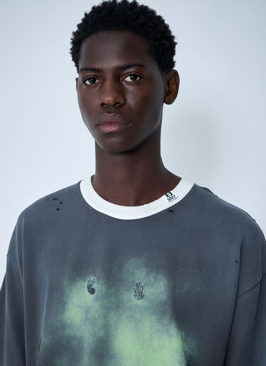 徽标图案 T 恤 Maison Mihara Yasuhiro 徽标图案 T 恤 黑色 mmy0160013