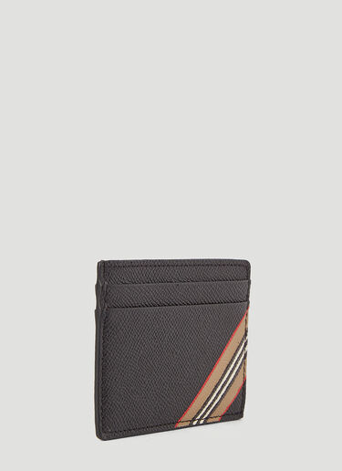 Burberry Icon Stripe Cardholder Black bur0145029