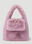 Blumarine Crystal B Faux Fur Handbag Pink blm0252018