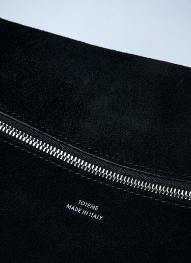 Suede Scoop Tote Bag TOTEME Suede Scoop Tote Bag Black tot0262012