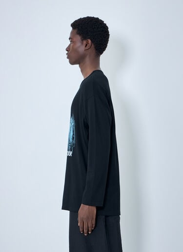 Yohji Yamamoto Gusset Long Sleeve T-Shirt Black yoy0164005