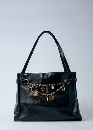 Chloé Charm Shoulder Hobo Bag Black chl0261043