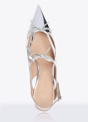 Scarosso Cinderella Slingback Pumps Silver scr0258006