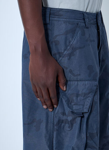 Stone Island Ripstop Cargo Shorts Blue sto0164094