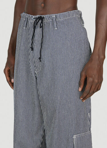 Yohji Yamamoto Pinstripe Pants Dark Blue yoy0152007