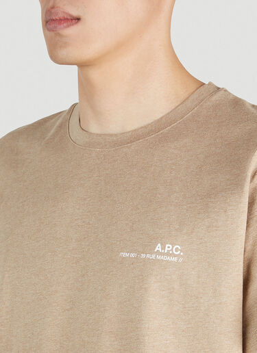 A.P.C. 아이템 001 티셔츠 베이지 apc0151010