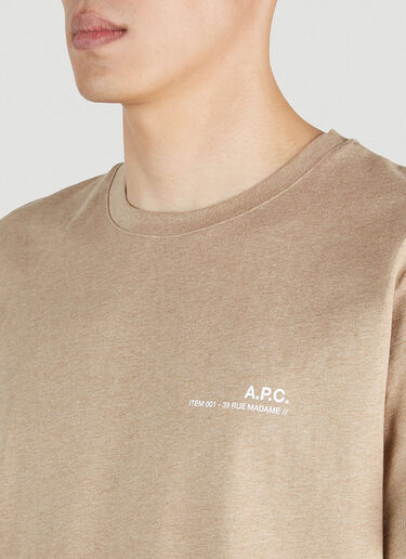 A.P.C. 아이템 001 티셔츠 베이지 apc0151010