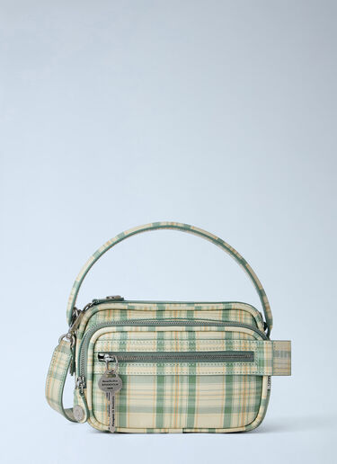 Acne Studios Camero Kit Check Handbag Green acn0265002