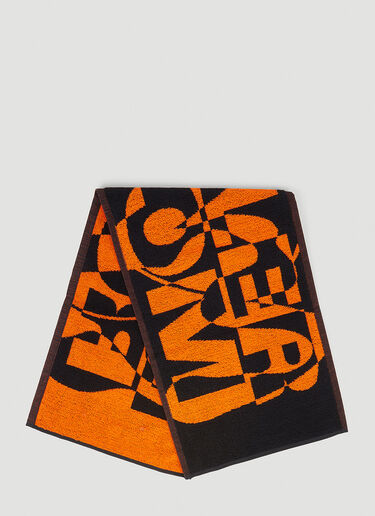 Boiler Room x P.A.M. Logo Jacquard Towel Black bor0350002