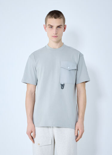 Moncler Grenoble ロゴモチーフTシャツ ライトグレー mog0159009